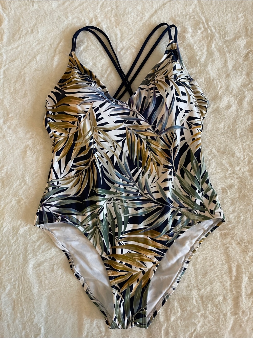 Hurley Ladies Tropical Palm Swimsuit SZ XL